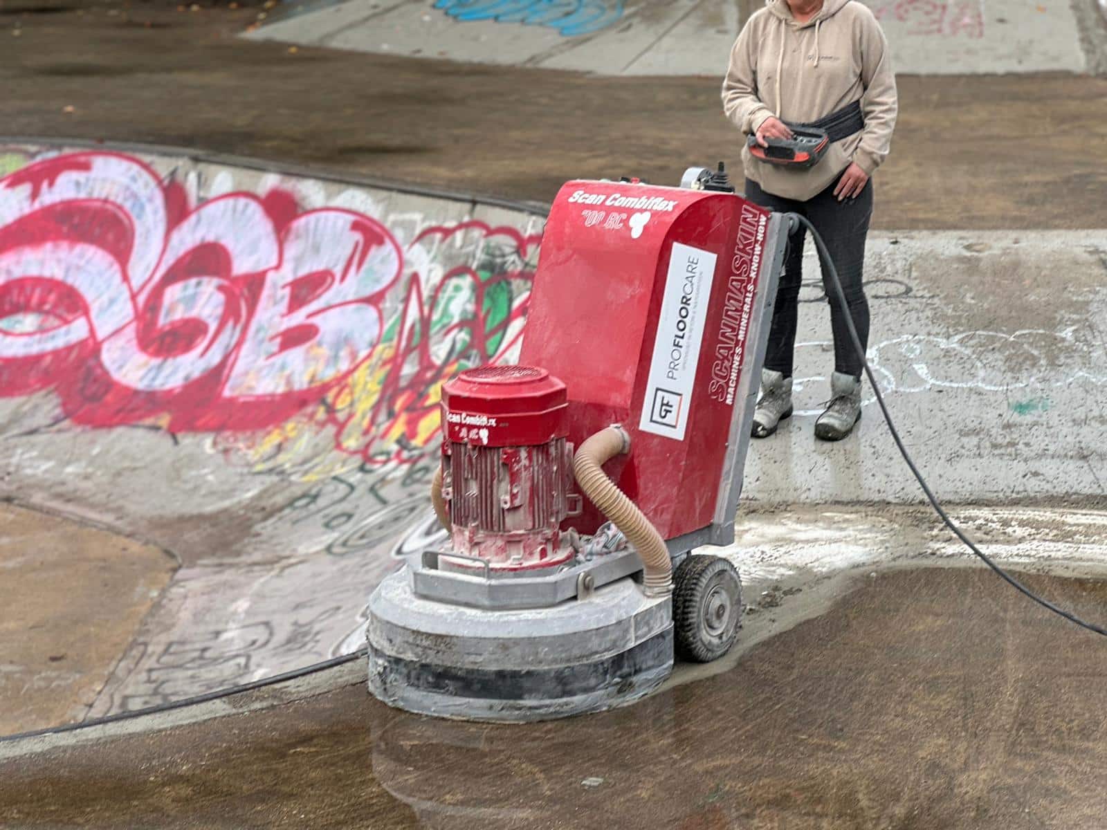 Skate park polijsten